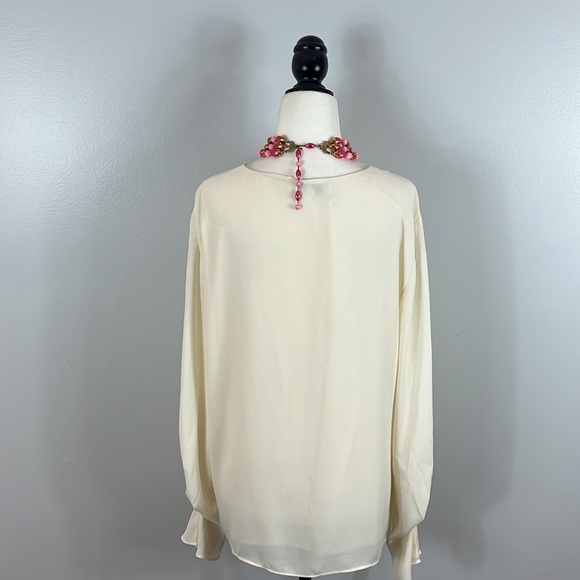 Choker Multi Strand Vintage 1950s with Round Oblong Beads & Gold Tone Hardware - Picture 12 of 15